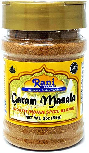 Rani Garam Masala Indian 11 Spice Blend 3oz -85g- Salt Free ~ All Natural - Vegan - Gluten Friendly - NON-GMO - No Colors - Indian Origin