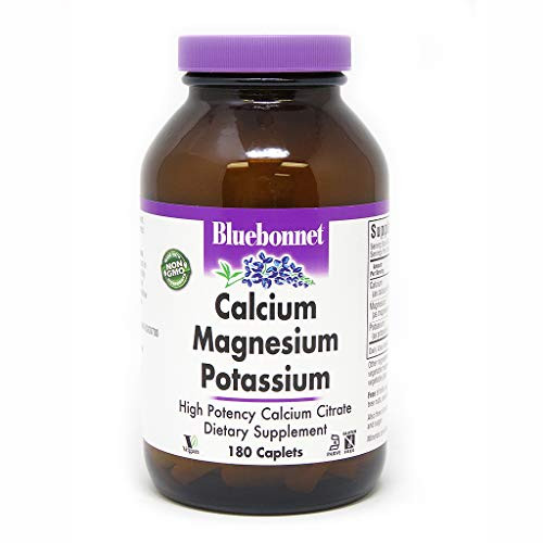 BlueBonnet Calcium Magnesium Plus Potassium Caplets, 180 Count