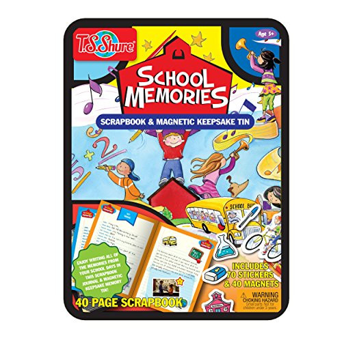 T.S. Shure School Memories Scrapbook  Magnets  Keepsake Tin Activity