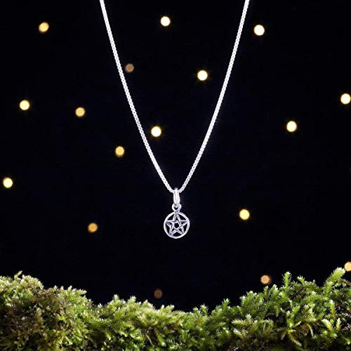 Sterling Silver Teeny TINY Pentagram Pentacle - -Charm Only or Necklace- Sterling Silver Teeny TINY Pentagram Pentacle - -Charm Only or Necklace-