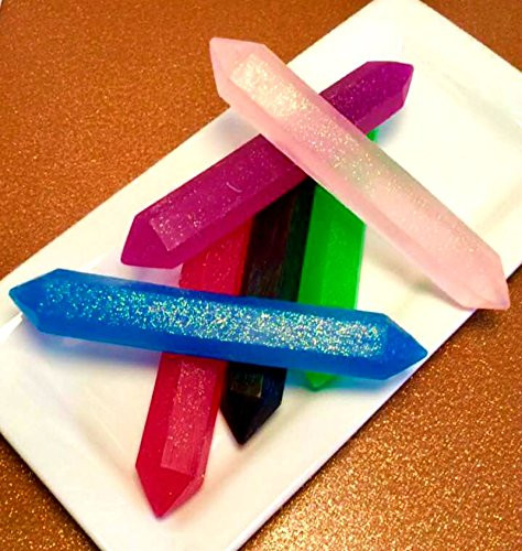 Crystal Rock Soap Mineral Gemstone - Choose Scent Color - Rock Hound Gift - Gift for Man  Dad  Brother  Rock Climber - FREE U.S. SHIPPING