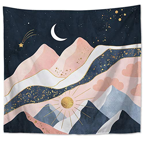 Piling S Nordic Ins Tapestry with Art Nature Wall Hanging Tapestry Forest Tree Tapestry Sunset Tapestry Wall Tapestry Home Decor for Living Room Bedroom Dorm Decor Large 59x51 Inches
