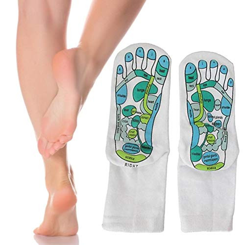 M-1 Reflexology Socks Foot Massage Reflection Area Schematic Socks Reflexology Zones Marked Socks Foot Acupressure Massage Auxiliary Socks