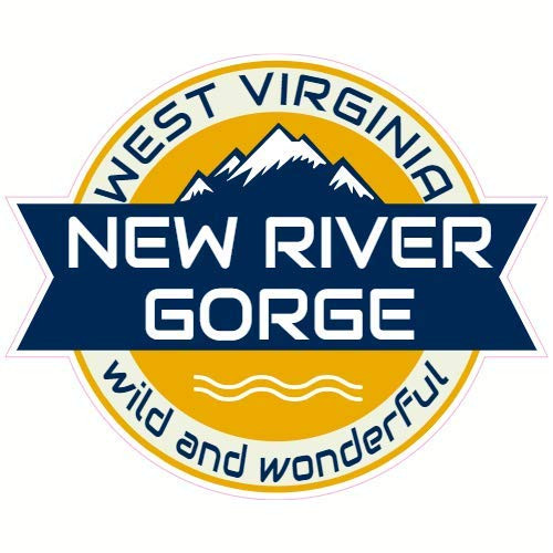 U.S. Custom Stickers New River Gorge West Virginia Sticker 4inch U.S. Custom Stickers New River Gorge West Virginia Sticker 4inch