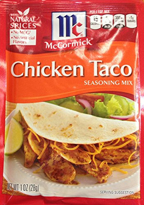 McCormick CHICKEN TACO Seasoning Mix 1oz -6 Packages- McCormick CHICKEN TACO Seasoning Mix 1oz -6 Packages-