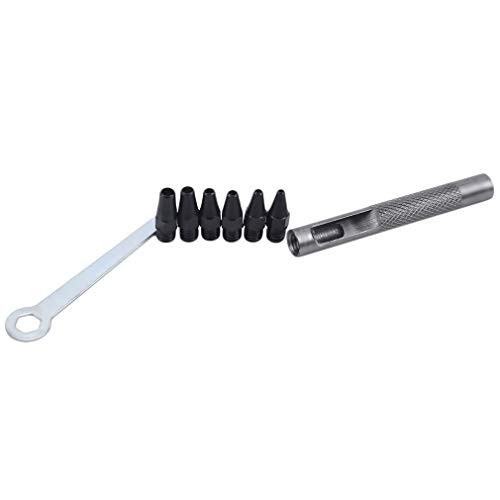 UINKE Hollow Punch Set 6 Pcs Leather Craft Punch Tool for Watch Bands Belts Making S