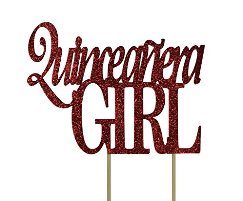 All About Details Red Quinceanera-girl Cake Topper