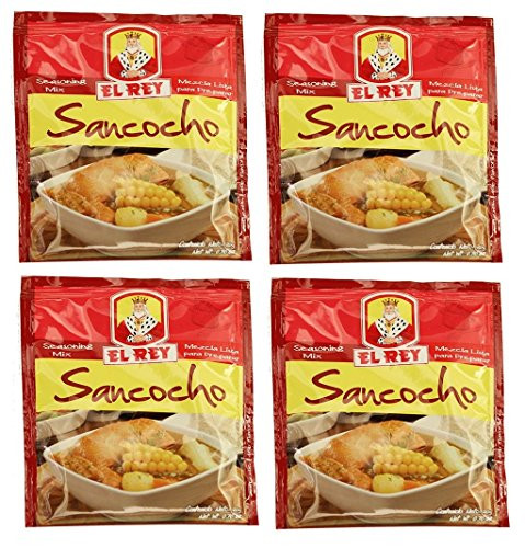 EL REY Sancocho 20 gr. - Seasoning Mix 0.70 oz. - 4 Pack.