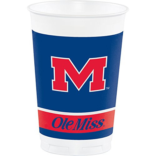 University of Mississippi Plastic Cups  24 ct