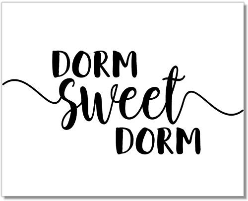 Dorm Sweet Dorm Art Print - Dorm Room Wall Decor - 8x10 - Unframed