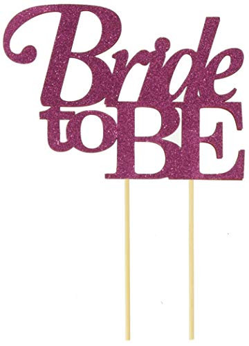 All About Details Pink Bride-to-be Cake Topper