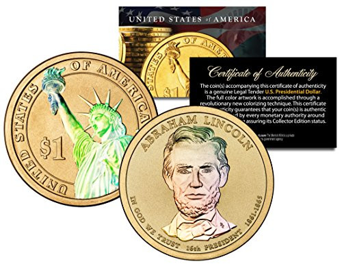 HOLOGRAM 2-sided 2010 ABRAHAM LINCOLN Presidential 1 Dollar U.S. President Coin