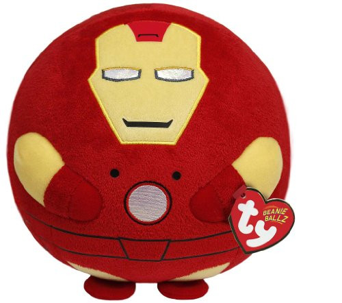 Ty Beanie Ballz Iron Man Plush  Medium