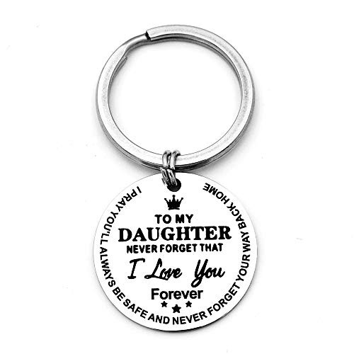 To My Daughter Keychain Never Forget That I Love You Forever  Gift from Dad Mom To My Daughter Keychain Never Forget That I Love You Forever  Gift from Dad Mom