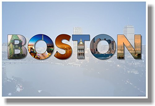 Boston  Massachusetts - NEW U.S State Poster