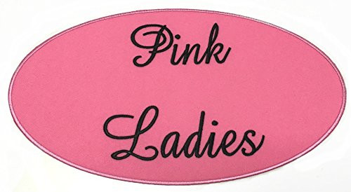 Extra Large Pink Ladies Patch -10 Inch- Embroidered Iron Sew on Badge Applique Grease Costume 1950_s Cosplay Movie Souvenir Extra Large Pink Ladies Patch -10 Inch- Embroidered Iron Sew on Badge Applique Grease Costume 1950_s Cosplay Movie Souvenir