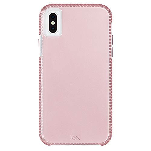 Case-Mate - iPhone XS Max Case - TOUGH GRIP - iPhone 6.5 - Rose Gold Clear