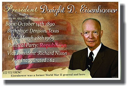 Presidential Series - Dwight D. Eisenhower - NEW Famous U.S. President POSTER