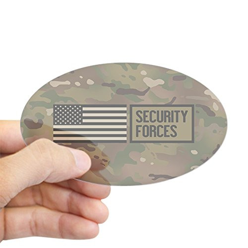 CafePress U.S. Air Force  Security Forces -Ca Oval Bumper Sticker  Euro Oval Car Decal