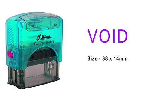 PrintValue Void Shiny S-842 Self-Inking Stamp for Office Stationary - Violet Ink