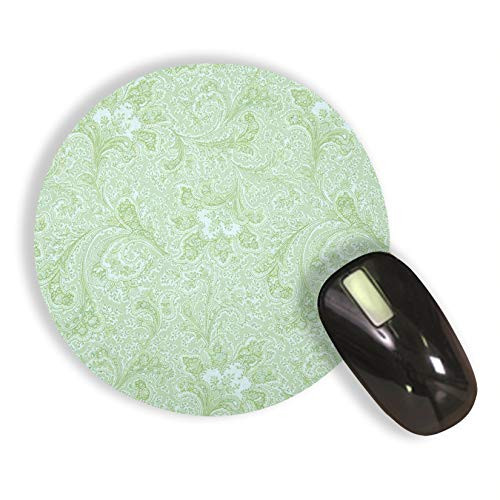 RADANYA Printed Round Mouse Pad for Laptop n Computer - Paisley Pattern- Mousepad for Gamers - Gaming Mousepads - Round Mousepad