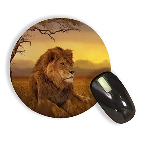 RADANYA Animal Print Round Mouse Pad for Laptop N Computer Mousepad for Gamers - Gaming Mousepads - Round Mousepad
