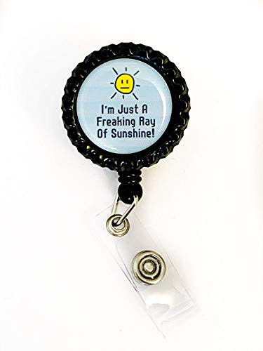 Badge Reel- funny badge reel. Sarcastic badge reel. Retractable badge holder