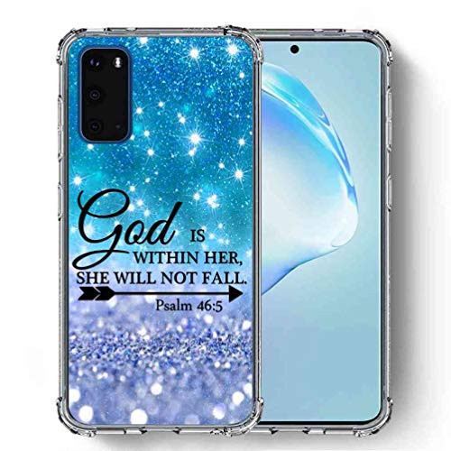 for Samsung Galaxy S20 Case Galaxy S20 5G Case  SuperbBeast -Psalm 46 5 God is Within her  she Will not Fall- Ultra Slim Thin Protective Case Cover Reinforced Corner