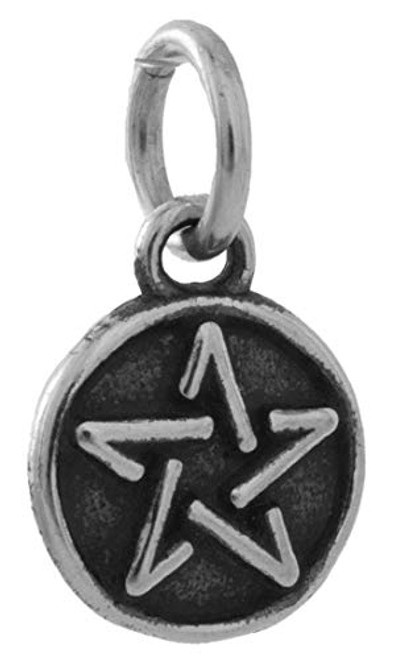 Sterling Silver Teeny Tiny Pentagram - SMALL - -Charm Only or Necklace- Sterling Silver Teeny Tiny Pentagram - SMALL - -Charm Only or Necklace-