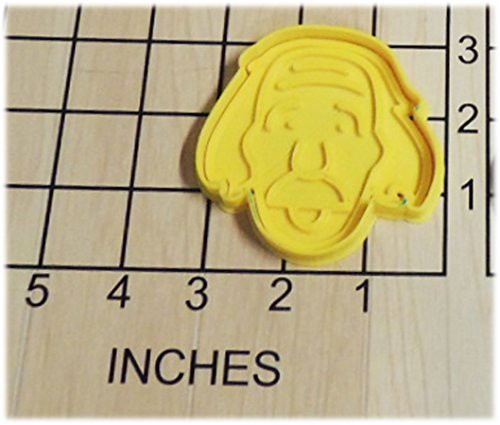 Genius Albert Einstein Shaped Cookie Cutter and Stamp 1192