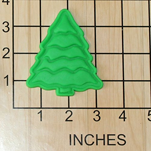 Christmas Tree Shape Fondant Cookie Cutter and Stamp 1437