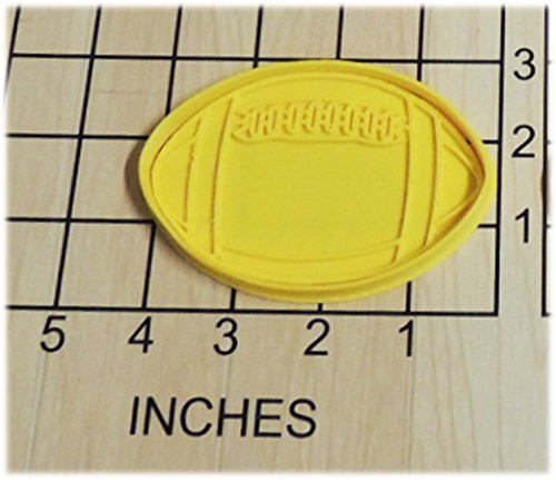 Football Shaped Cookie Cutter and Stamp 1187