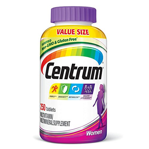 Centrum Women (250 Count) Multivitamin / Multimineral Supplement Tablet, Vitamin D3 Centrum Women (250 Count) Multivitamin / Multimineral Supplement Tablet, Vitamin D3
