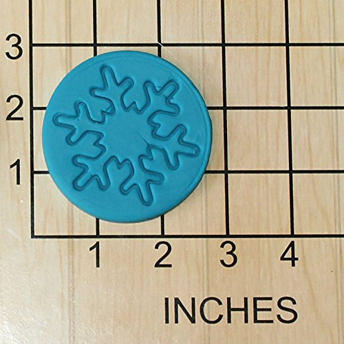 Winter Christmas Snowflake Shape Fondant Cookie Cutter and Stamp 1434