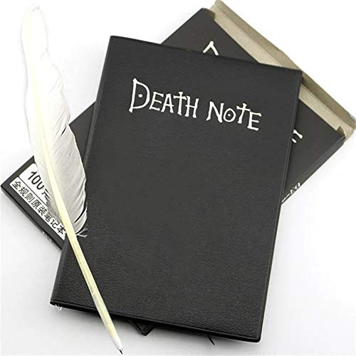 XYAM Collectable Death Note Notebook School Large Anime Theme Feather Pen Journal Death Note Pad for Gift