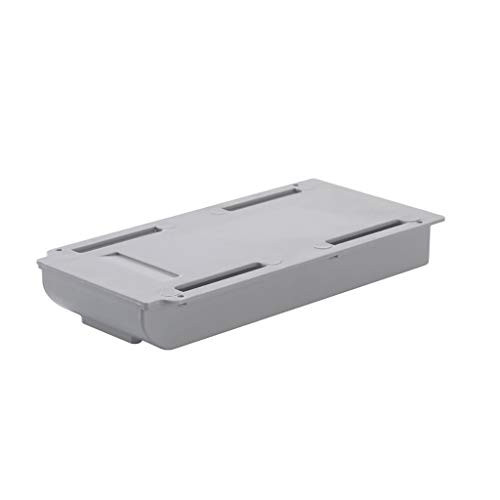 Pencil Tray Under Desk Drawer Self Stick Pencil Drawer Desk Table Storage Drawer Organizer Box Under Desk Stand -Gray  S-