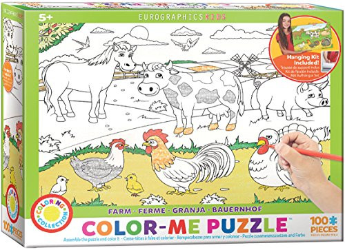 EuroGraphics Farm Color Me Puzzle (100 Piece)