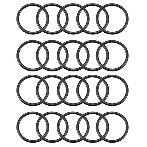 uxcell Nitrile Rubber O-Rings 30mm OD 25.2mm ID 2.4mm Width  Metric Buna-N Sealing Gasket  Pack of 20