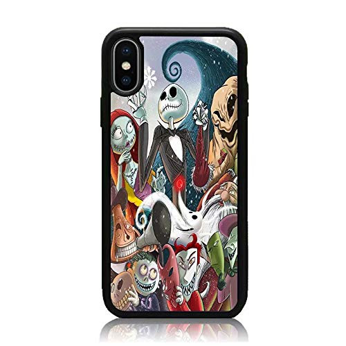 iPhone Xs Max Case  -Nightmare Before Christmas Series- Print Soft TPU  and  Hard Back Shock Absorption Scratch Proof Slim Protective Case Cover for iPhone Xs Max 6.5 Inch 2018 Release