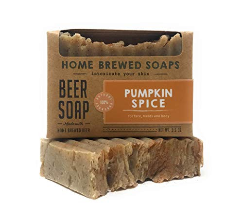 Beer Soap  Natural Soap Bars  1-3.5 oz Pumpkin Spice Beer Soap  Home Brewed Soaps