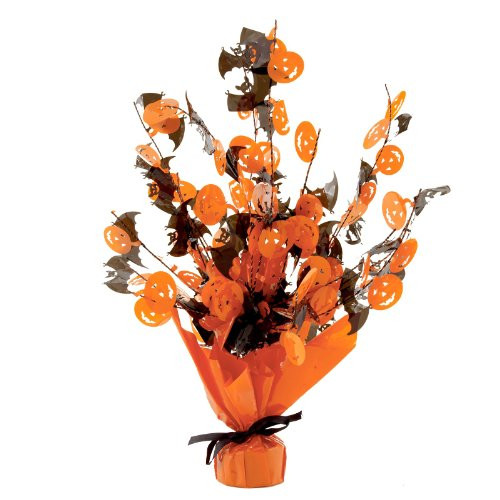 Bat  and  Pumpkin Gleam _N Burst Centerpiece Party Accessory -1 count- -1 Pkg-
