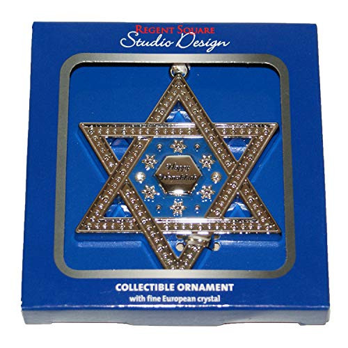 Connie N Randy Happy Hanukkah Star of David Christmas Ornament