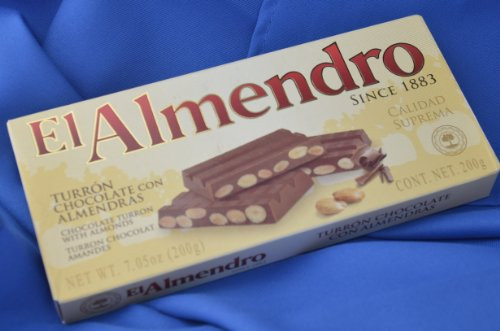 El Almendro Chocolate and Almond Turron 7oz -200 G-