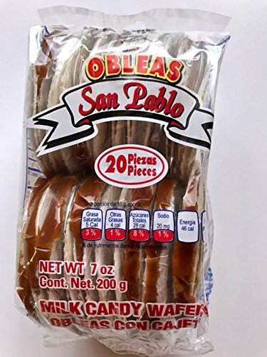 SAN PABLO OBLEAS MILK CANDY WAFERS 7.0Oz