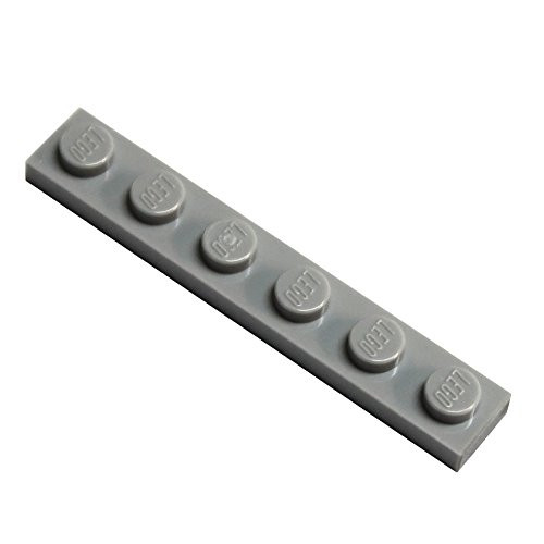LEGO Parts and Pieces  Light Gray -Medium Stone Grey- 1x6 Plate x20