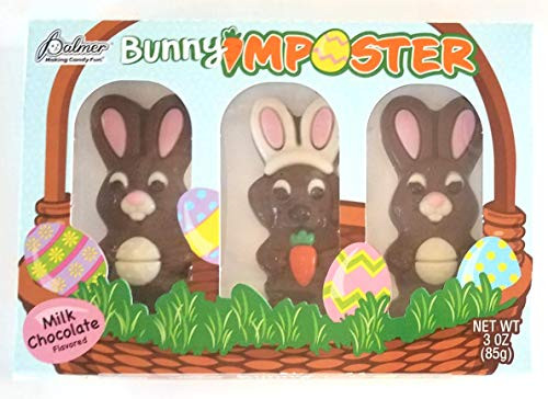 Palmer -1- Easter Bunny Imposter Chocolate Candy - Net Wt. 3 oz   85 g -3 Impostor Bunnies Total-