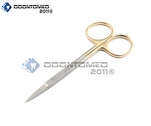 OdontoMed2011 T C O.R Grade IRIS Scissors 4.5inch  Straight German Grade Stainless Steel Instruments ODM