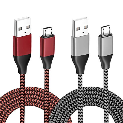 PS4 Controller Charging Cable 10FT Long Nylon Braided Micro USB Sync Cord for Xbox One S X Controller  Playstation 4  PS4 Slim  PS4 Pro DualShock 4 Controller Charger and Play Cord