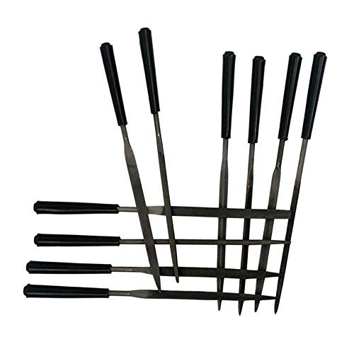 N A 10Pcs Diamond Needle File Set 5.5 Inch Total Length Diamond File for Guitar Ukulele Banjo etc.