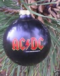 Santa_s Rockshop AC DC Holiday Ornament